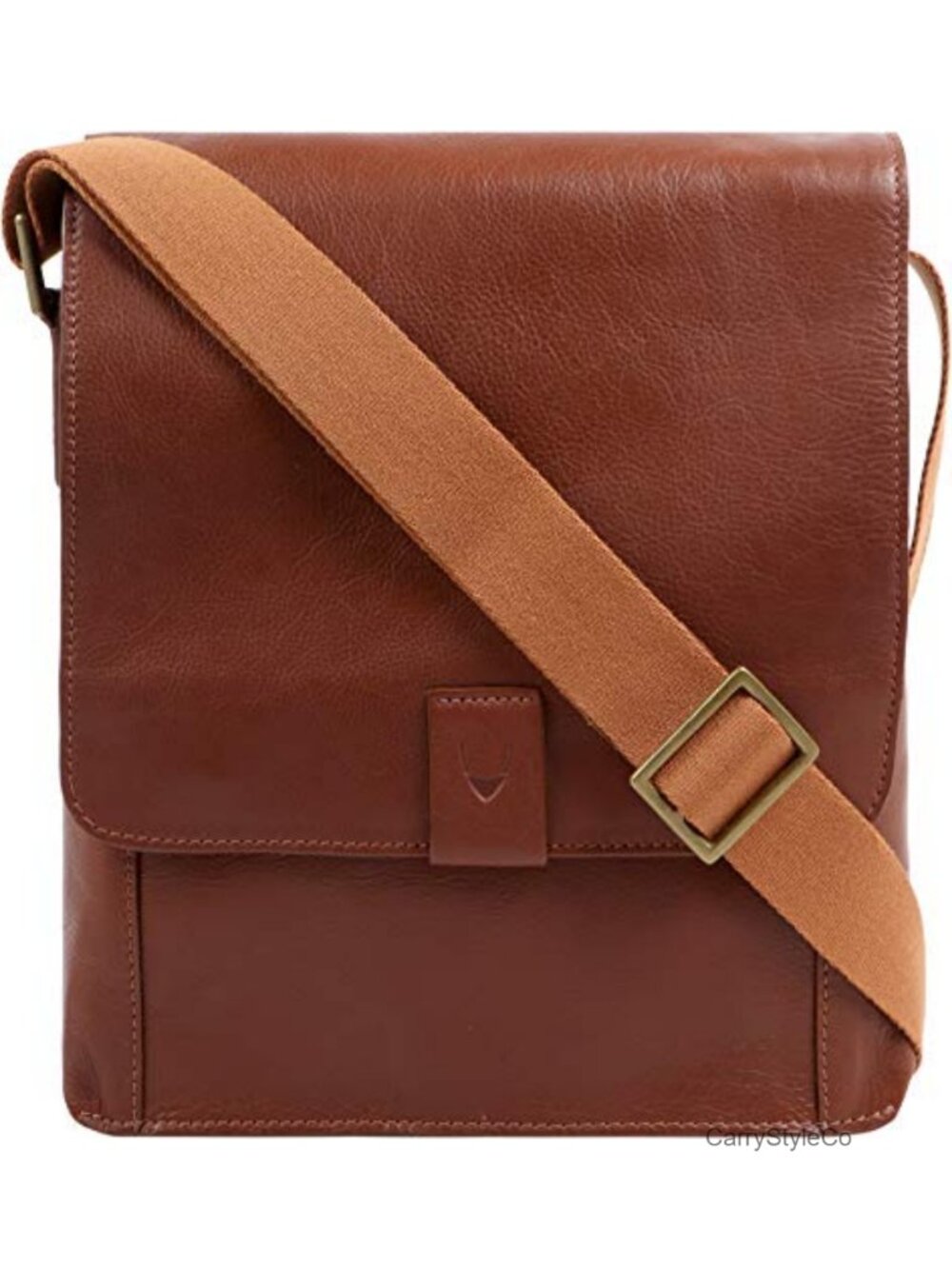 Genuine Leather Messenger Crossbody Bag - Fits iPad Shoulder Bag Travel Bag